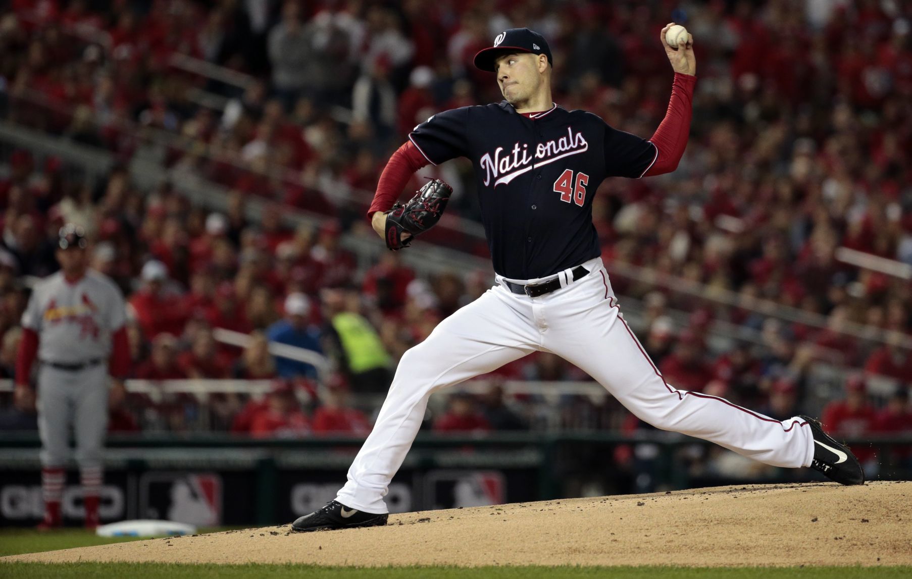 Cardinals on the brink of elimination from the National League Championship Series in Washington